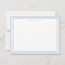 Carte de note à cadre gris doux
