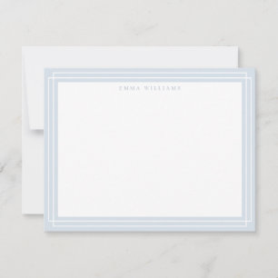Carte de note à cadre gris doux