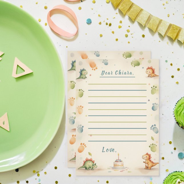 Carte de note à un seul saurus Dinosaure temps Cap (Créateur téléchargé)