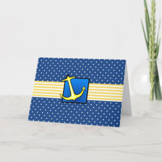 Carte de note Ancre nautique