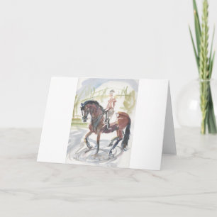 Carte de note - art de dressage