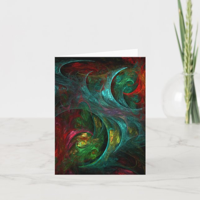 Carte de note artistique Abstraite Genesis (Devant)