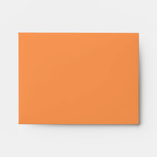 Carte de note avec enveloppe Fleurs Orange