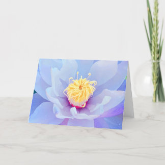 Carte de note avec fleur lavande