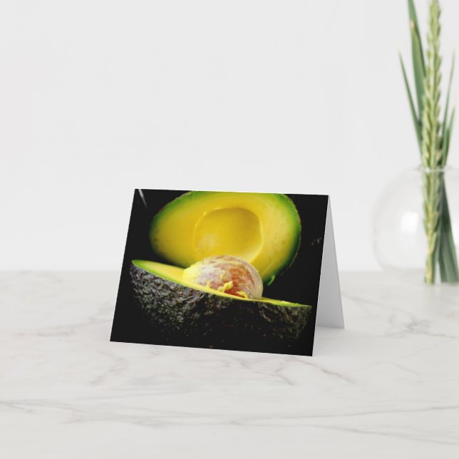 Carte de note Avocado - Customisée (Devant)