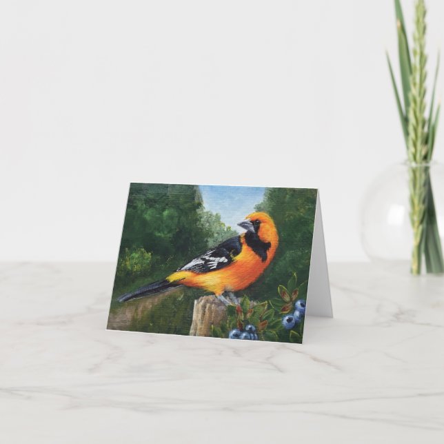 Carte de note Baltimore Oriole (Devant)