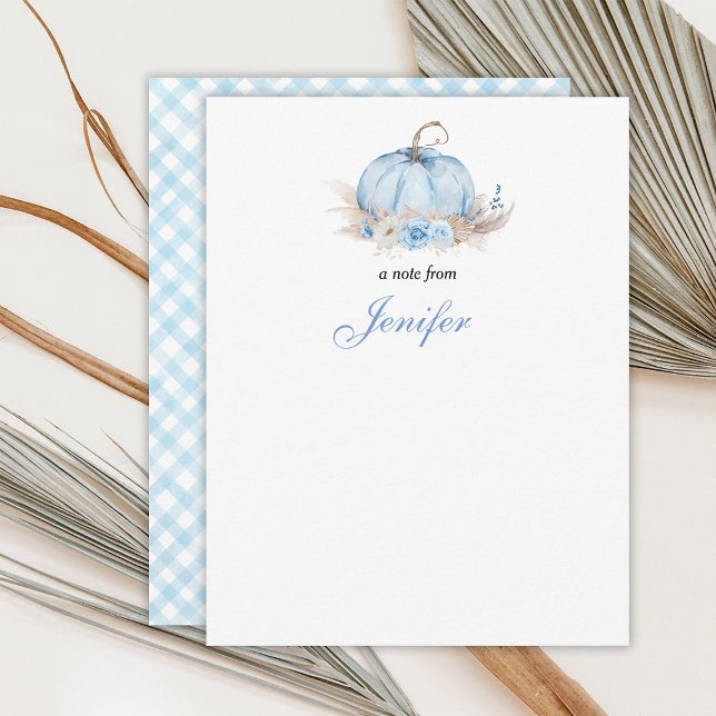 Carte de note bébé petite citrouille (Créateur téléchargé)