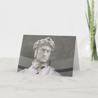 Carte de note blanche Dante Alighieri