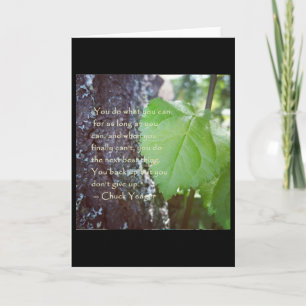 Carte de note blanche d'encouragement