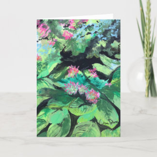 Carte de note blanche "Garden Vignette"