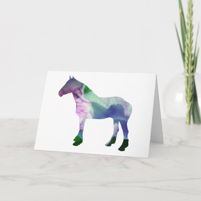 Carte de note blanche Gem Tone Horse (Devant)