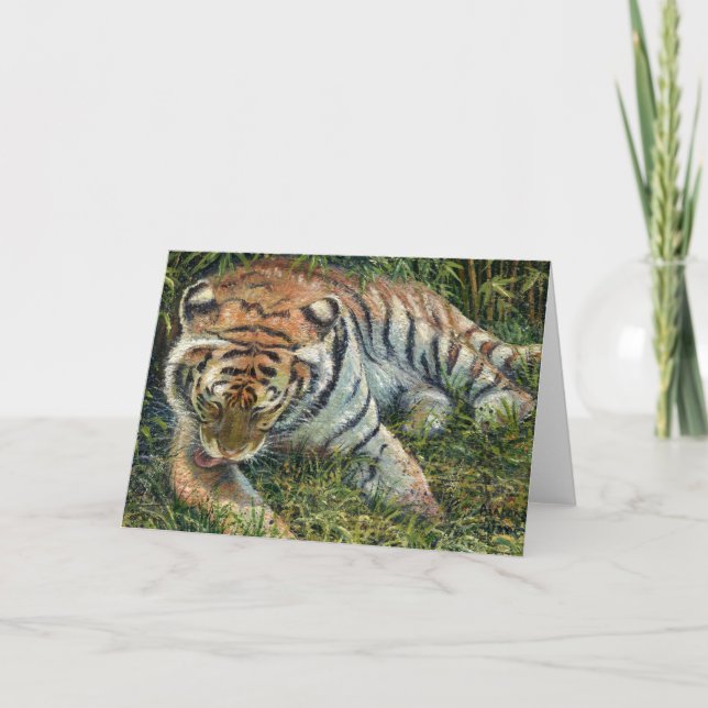 Carte de note blanche "Morning Grooming" (Devant)