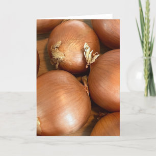 Carte de note blanche Onions