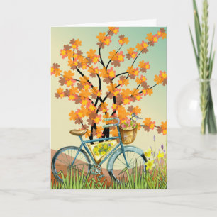 Carte de note blanche P19 du vélo