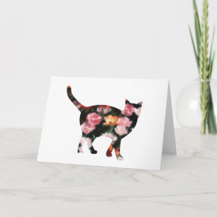 Carte de note blanche pour chat Tulip