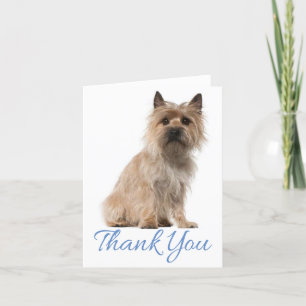 Carte de note blanche pour Merci de Chien Chien Ch