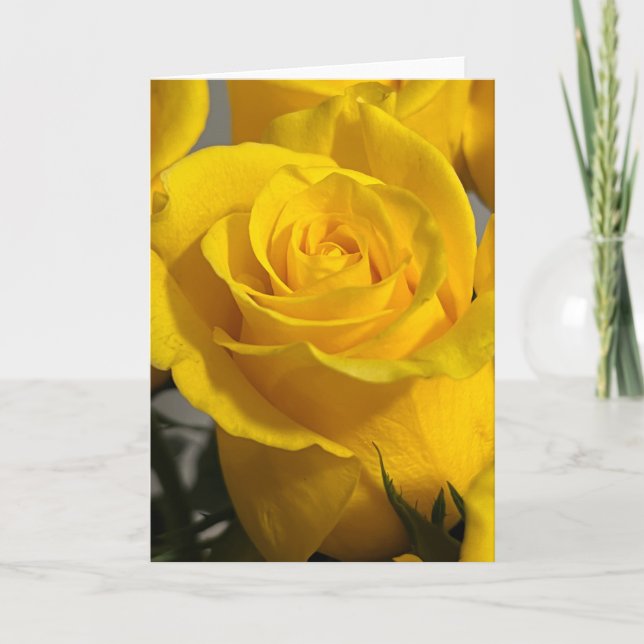Carte de note blanche rose jaune (Devant)