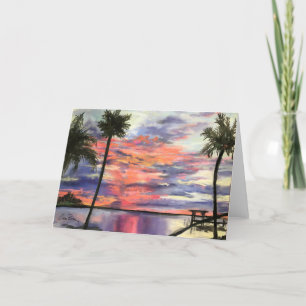 Carte de note blanche "Sebastian Sunrise"