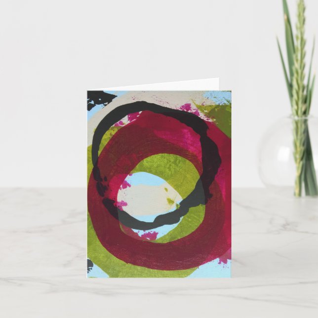 Carte de note bleue Oceanside (Devant)