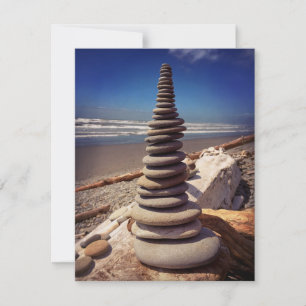 Carte de note Cairn Stacked Rocks