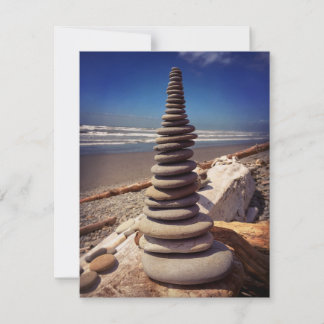 Carte de note Cairn Stacked Rocks