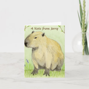 Carte de note Capybara