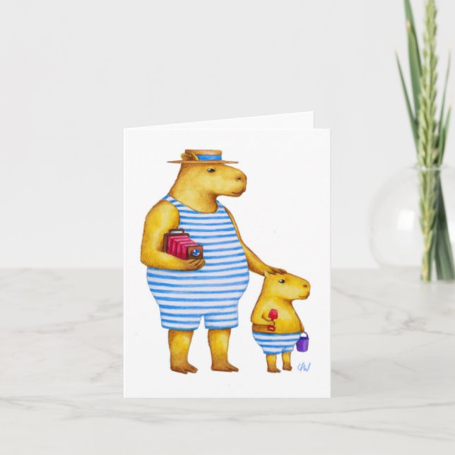 Carte de note Capybaras (Devant)