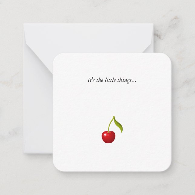 Carte de note Cherry Mini Thank You (Devant)