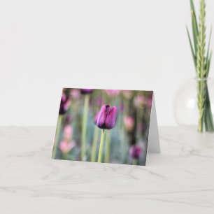 Carte de note chic de tulipe de Tres