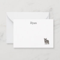 Carte de note Cute Racoon