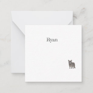 Carte de note Cute Racoon
