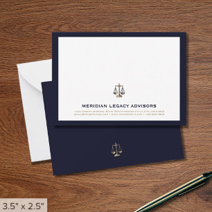 Carte de note d'affaires du logo de l'échelle de j