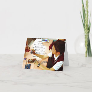 Carte de note d'affirmation de "excellence" (blanc