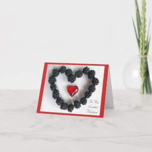 Carte de note d'amour de Blackberry