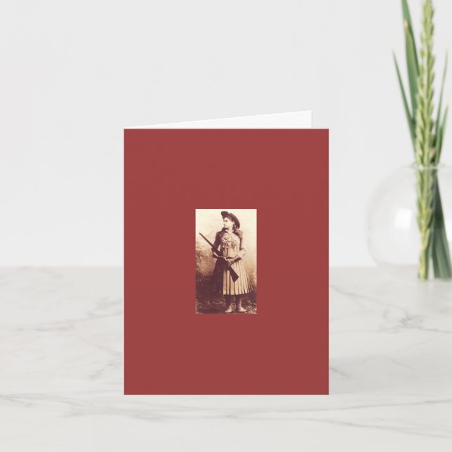Carte de note d'Annie Oakley (Devant)