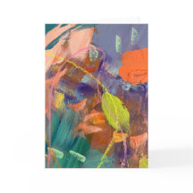 Carte de note dans un jardin sauvage design