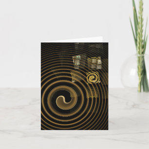 Carte de note d'art Abstraite Hypnose