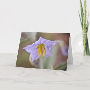 Carte de note d'art Fleur sauvage Lavender