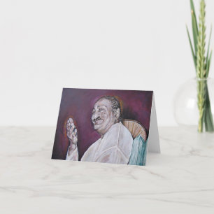 Carte de note de baba de Meher (blanc à