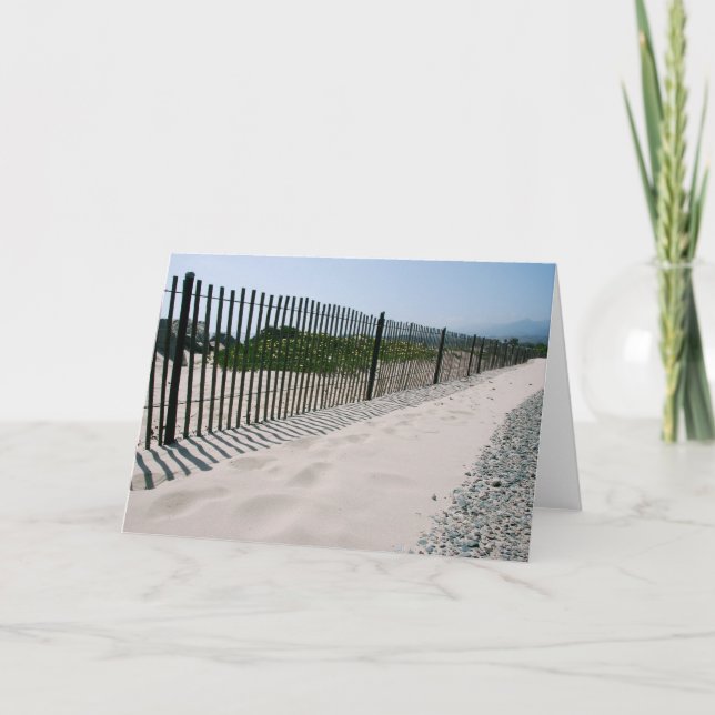 Carte de note de barrière de plage de la (Devant)