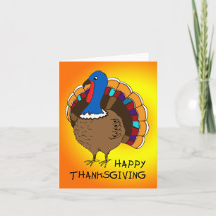 Carte de note de bon thanksgiving
