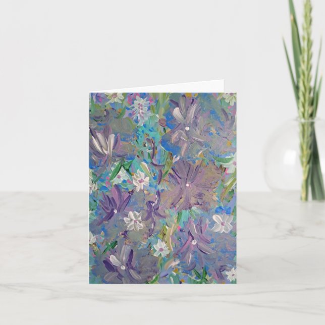 Carte de note de brouillard violet (Devant)