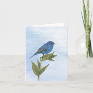 Carte de note de Bunting Indigo