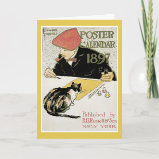 Carte de note de calendrier d'affiche