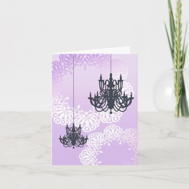 Carte de note de chandelier (Devant)