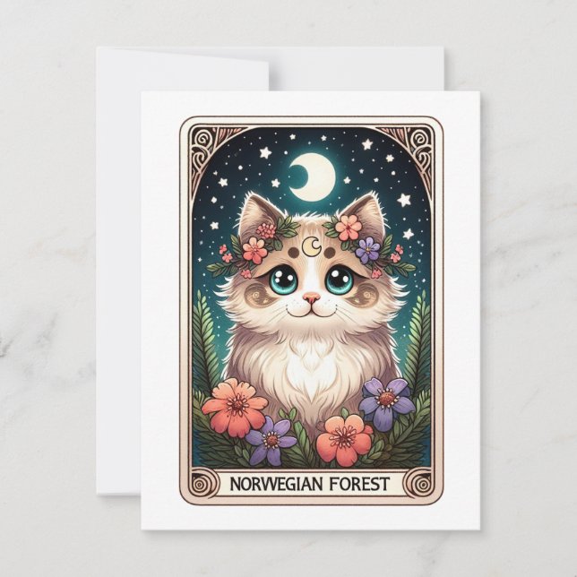 Carte de note de chat (Devant)