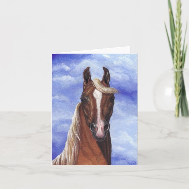 Carte de note de CHEVAL de PALOMINO (Devant)
