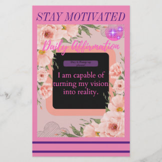 Carte de note de confirmation quotidienne (Jour 1)