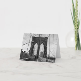 Carte de note de croisement de pont de Brooklyn
