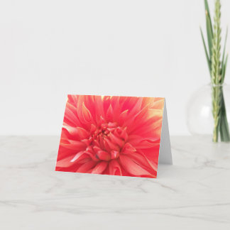 Carte de note de dahlia